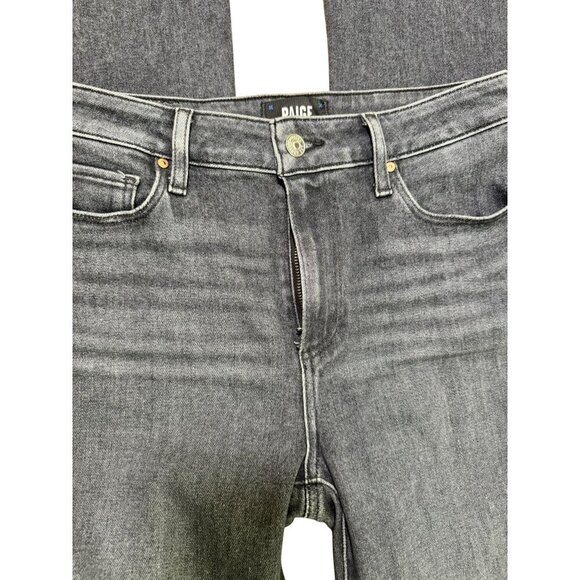 PAIGE Denim - Paige High Rise Laurel Canyon Boot-Cut Jeans In Ash Black Denim Size 28 Style #2
